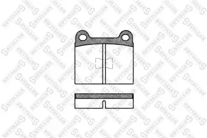 028 000-SX STELLOX Комплект тормозных колодок, дисковый тормоз